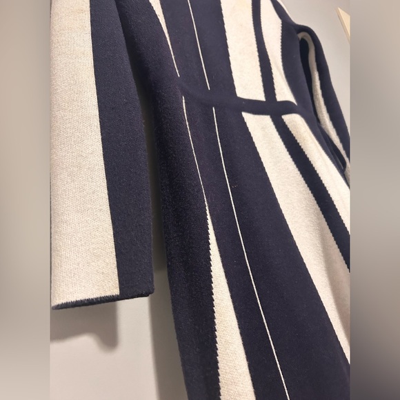 Striped Colorblocked Wool Knit Dress - Picture 7 of 8